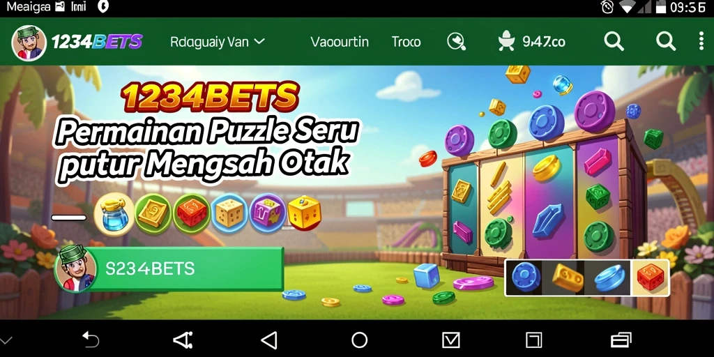 Tangkapan layar utama 1234BETS menampilkan gameplay Puzzle yang seru dan menantang.