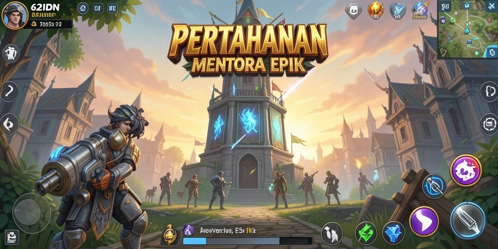 Gameplay menegangkan di dunia Tower Defense.
