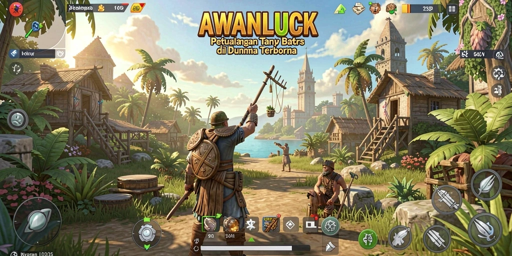 Gambaran gameplay menarik di dunia terbuka AWANLUCK.