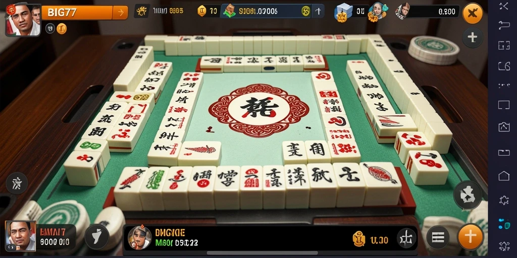 Gameplay menarik BIG77 dengan grafis Mahjong yang menawan.