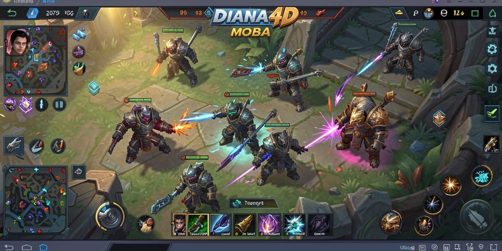 Tampilan gameplay seru DIANA4D dengan karakter unik.