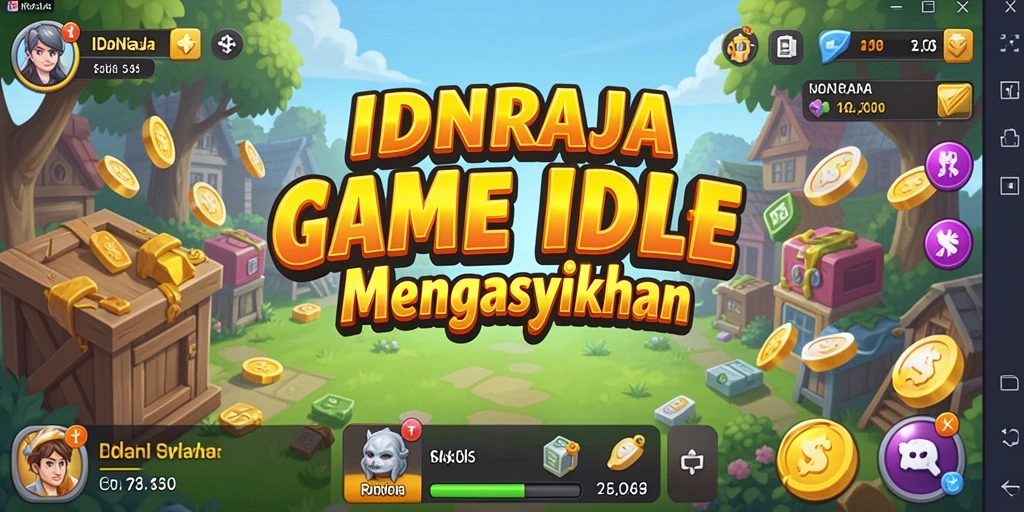 Tampilan gameplay menarik dari IDNRAJA dalam mode Idle.