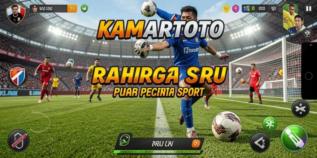 Tampilan gameplay seru dalam KAMARTOTO dengan berbagai olahraga.