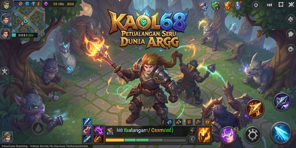 Tampilan aksi seru dalam permainan ARPG KAOL68.