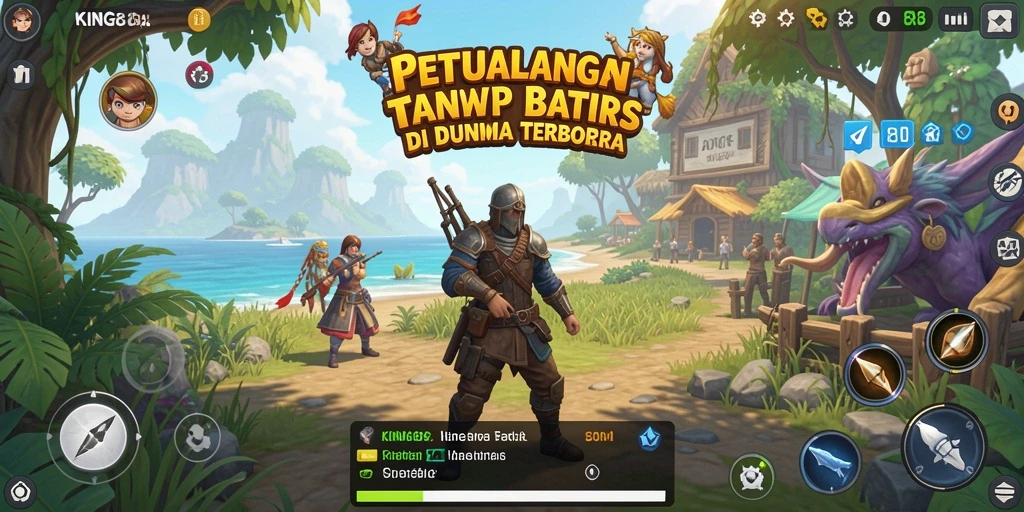 Screenshot KING88 menampilkan gameplay eksplorasi dunia terbuka yang menakjubkan.