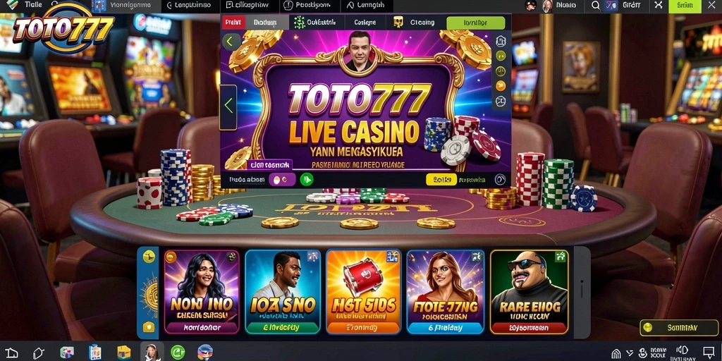 Gameplay Live Casino yang menegangkan dan interaktif di TOTO777.